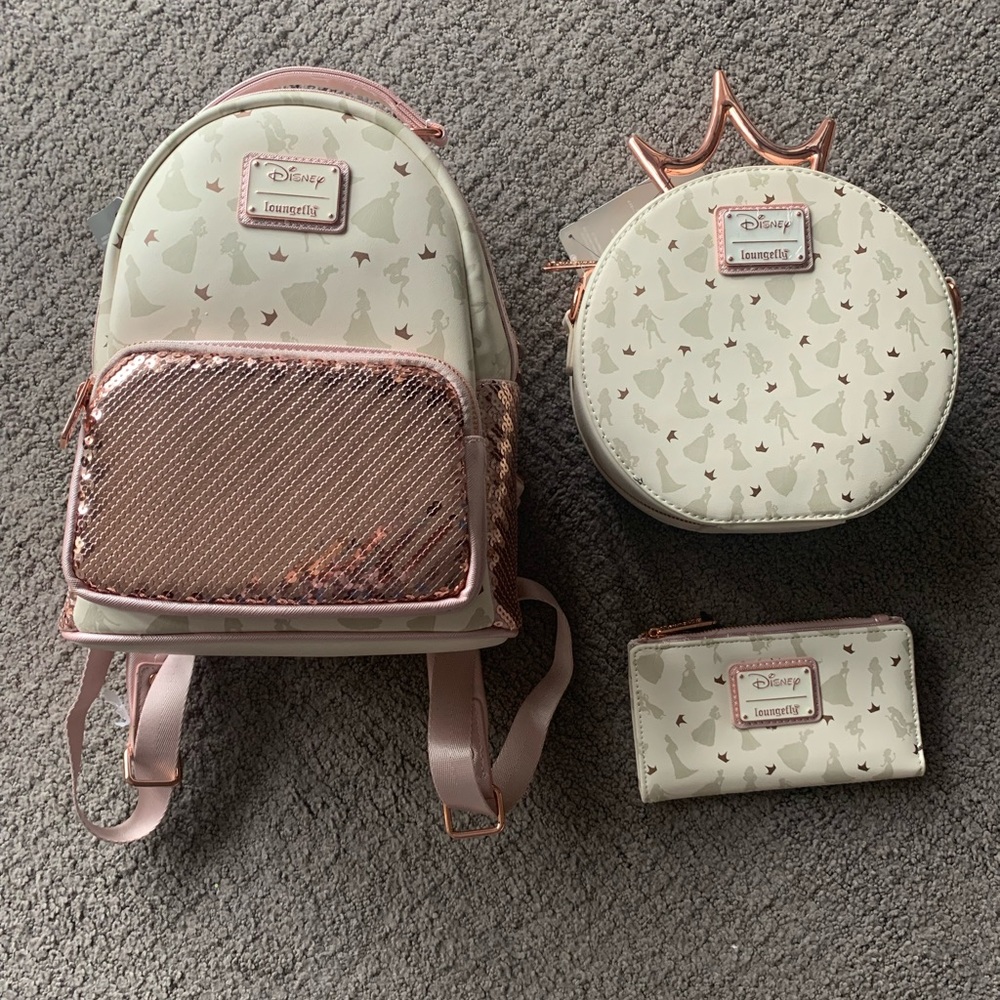 Disney Princess Ultimate Loungefly Trio Bundle